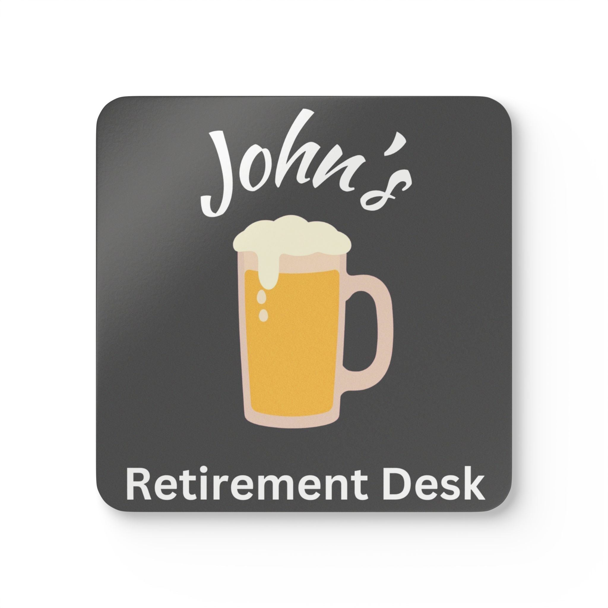 Personalized Retirement Coaster Set of 4 - Custom Name Retirement Gift - Funny Retirement Gift for Women and Men