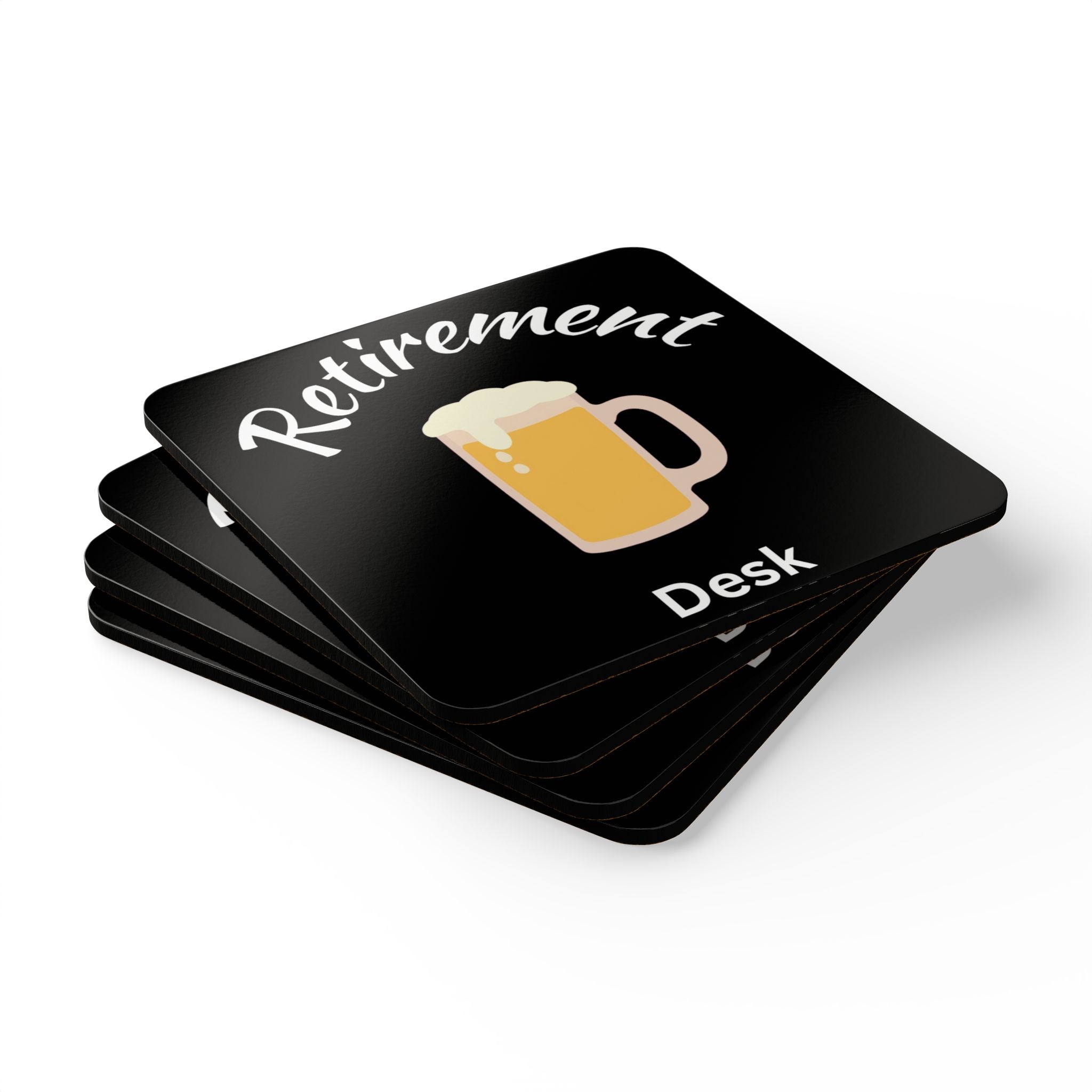 Retirement Coaster Set of 4 - Funny Retirement Gift for Women and Men
