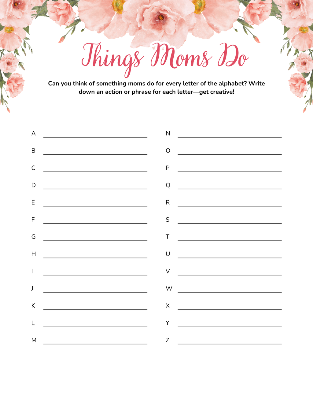 Mother's Day Brunch Games